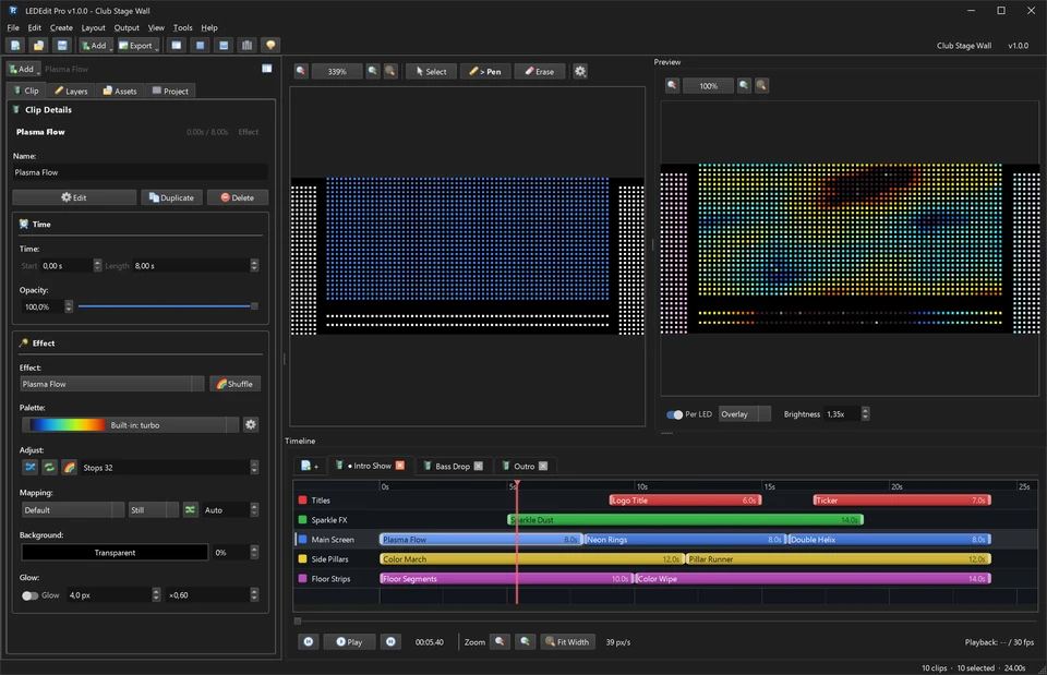 LEDEdit Pro 2026 editor preview